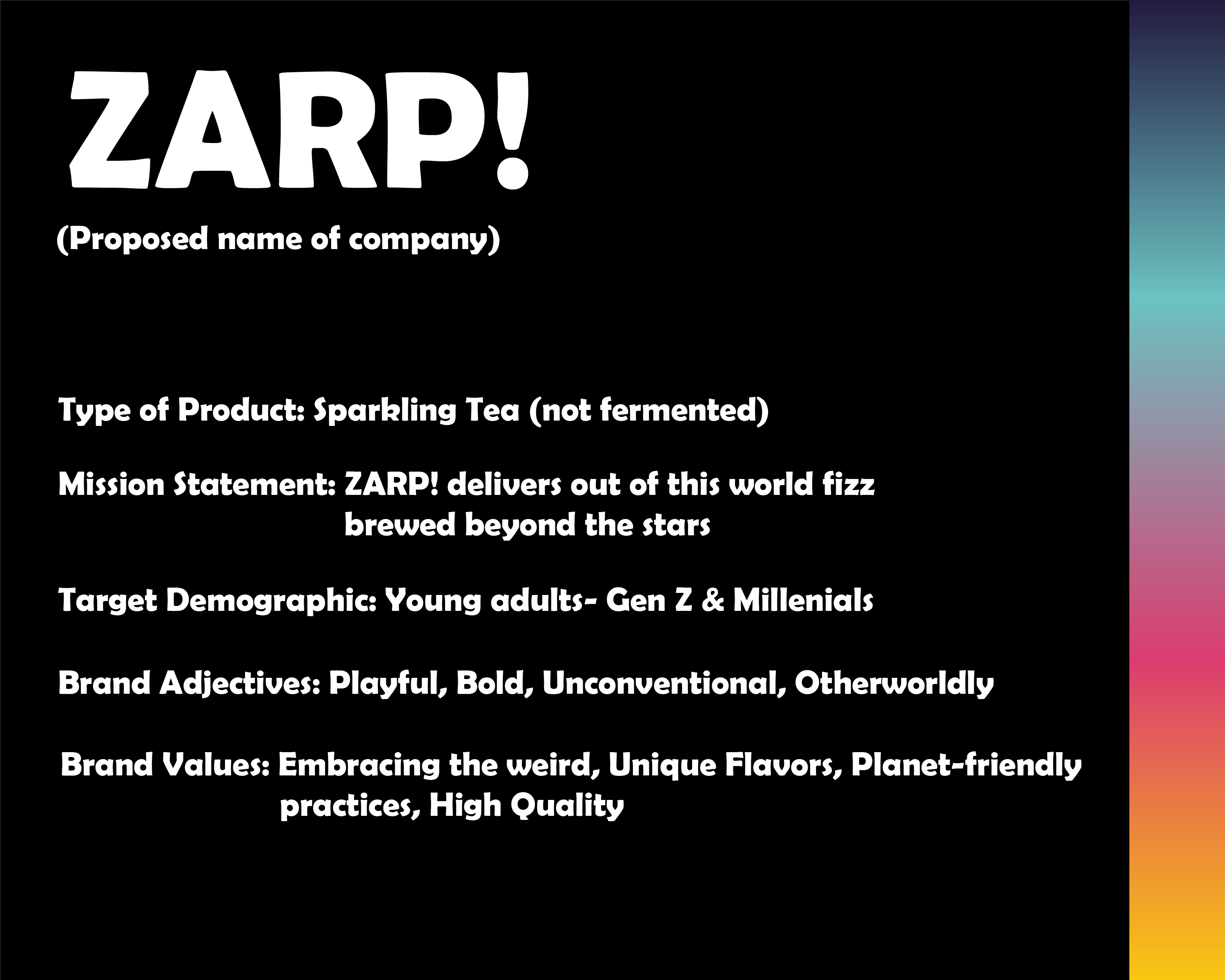 Zarp Brand Facts